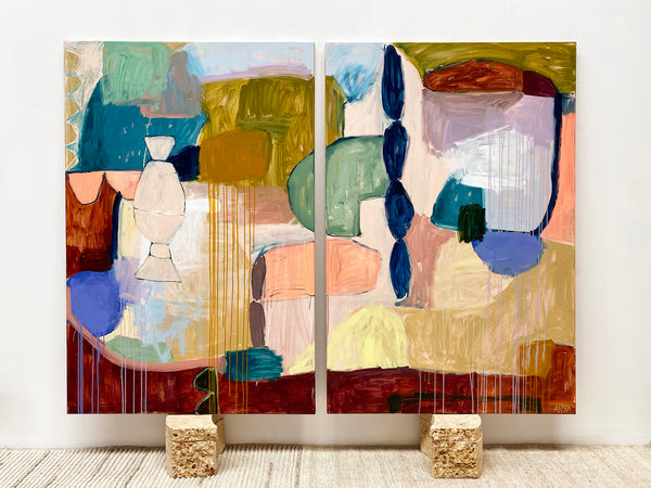 'Impatience As A Certainty' Diptych CANVAS PRINT