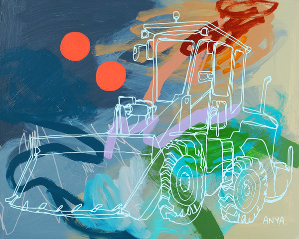 'Tobias The Tractor' PAPER PRINT